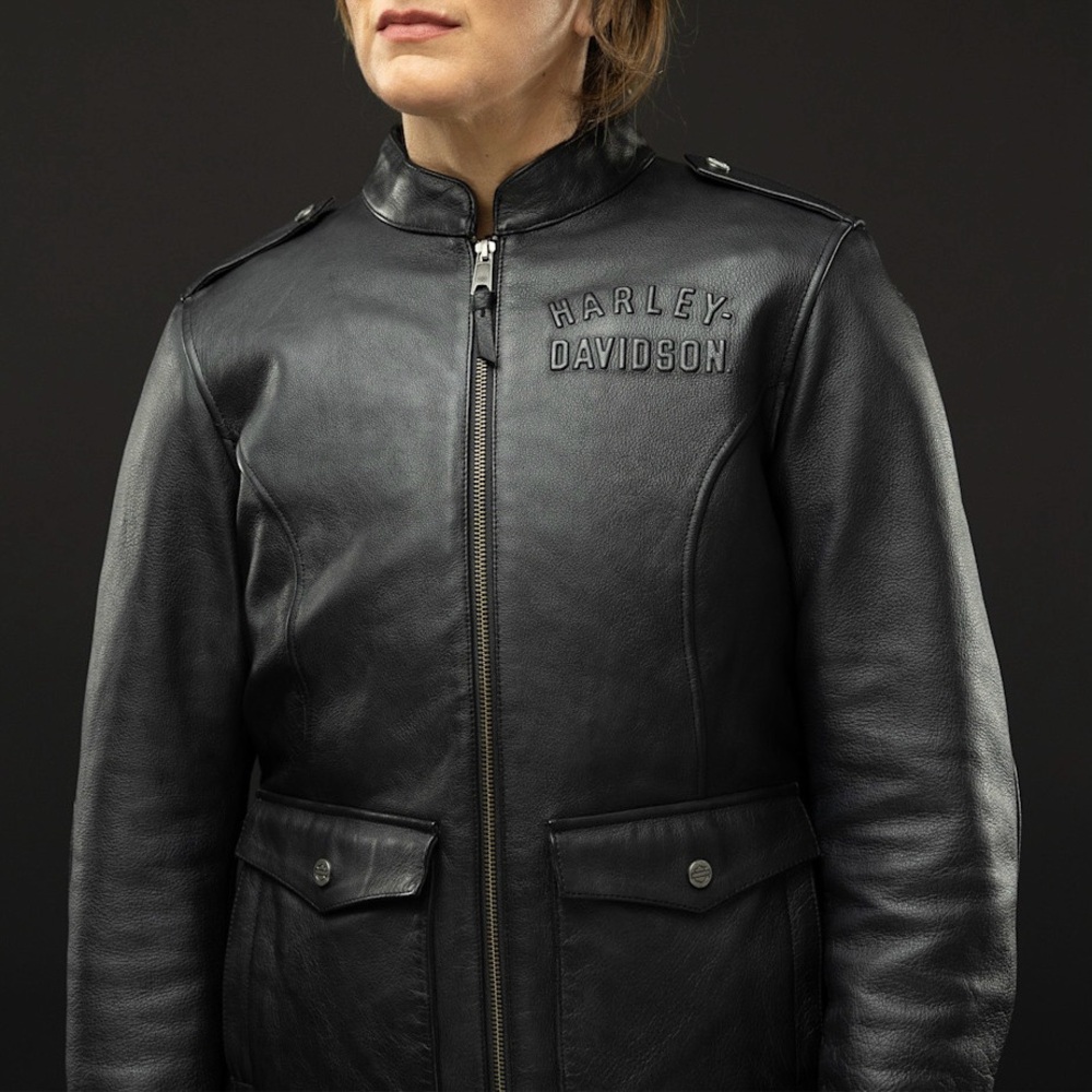 HARLEY DAVIDSON H-D Flex Layering System Captains Leather Jacket Outer Layer NWT - Picture 5 of 14